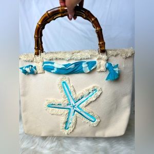 Starfish Canvas Tote | EUC